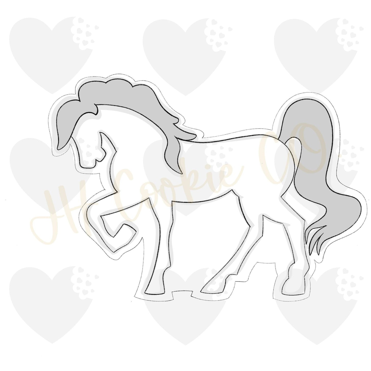 Modern Horse - Cookie Cutter