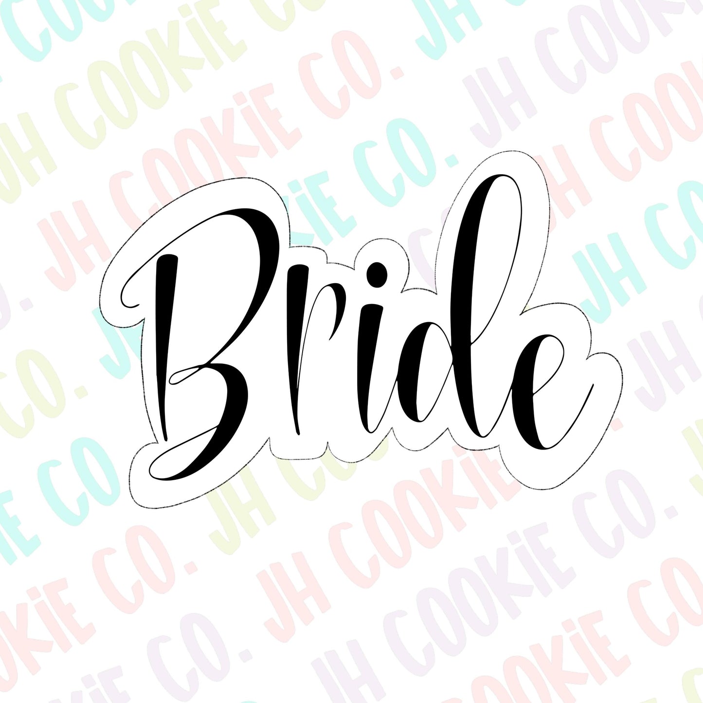 Bride Plaque cookie cutter