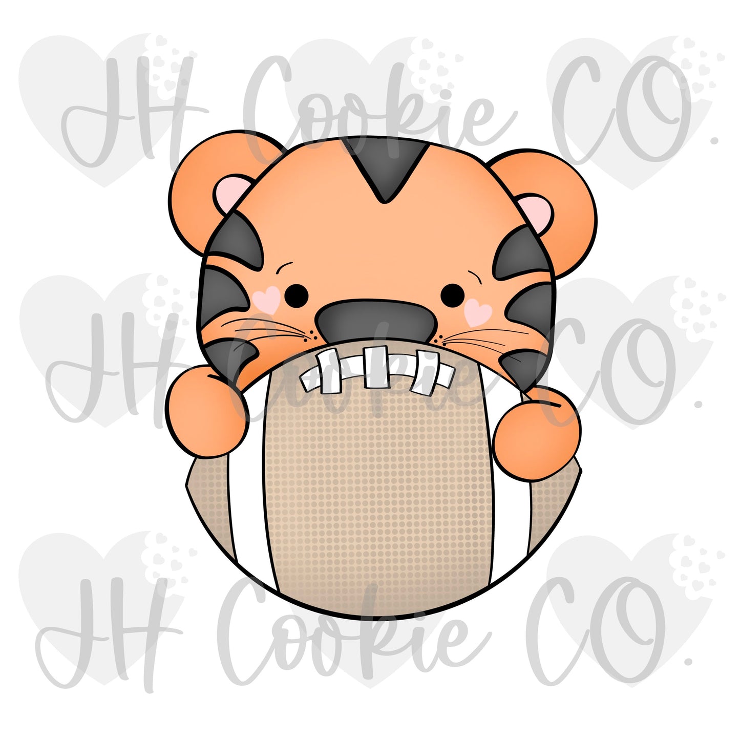 Tiger Football Plaque (2022) - Cookie Cutter