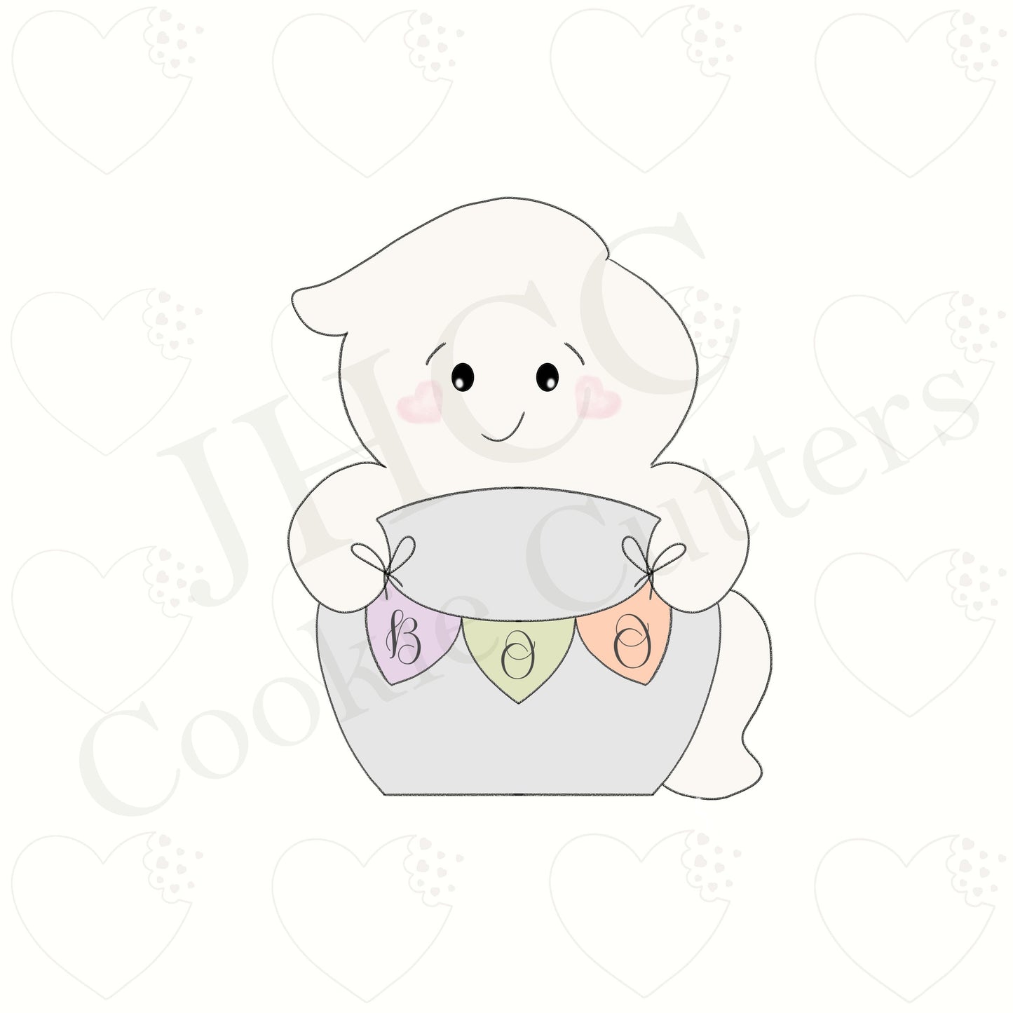 Tombstone Boo Ghost - Cookie Cutter