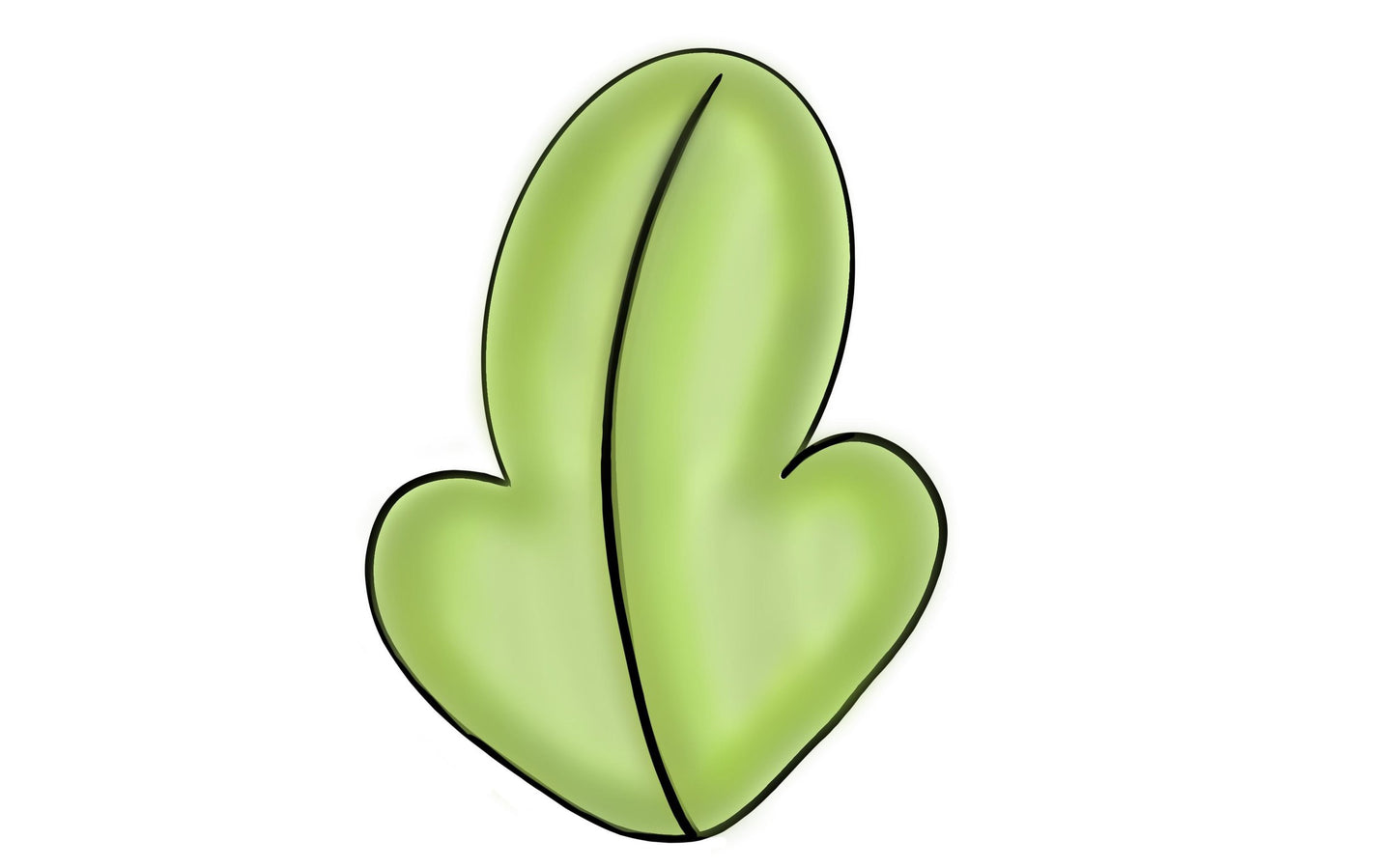 wonky long leaf cookie cutter