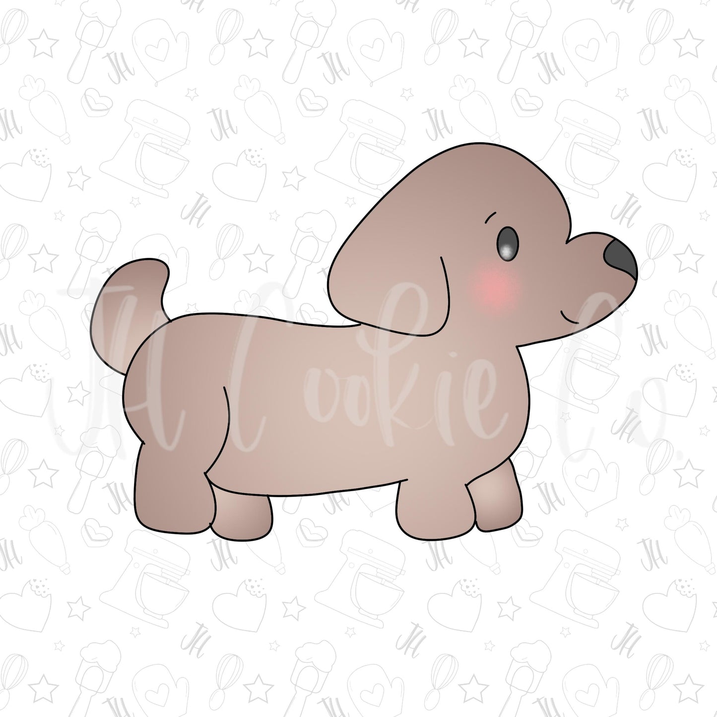 cowboy dachshund cookie cutter