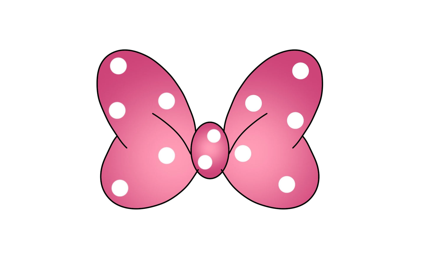 mouse bow cookie cutter