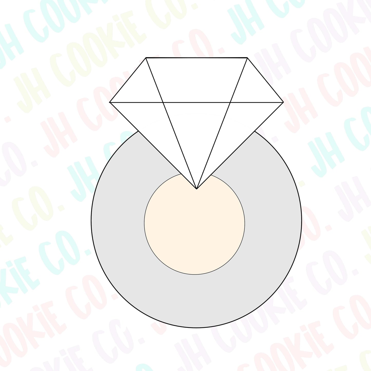 Engagement Ring Cookie Cutter