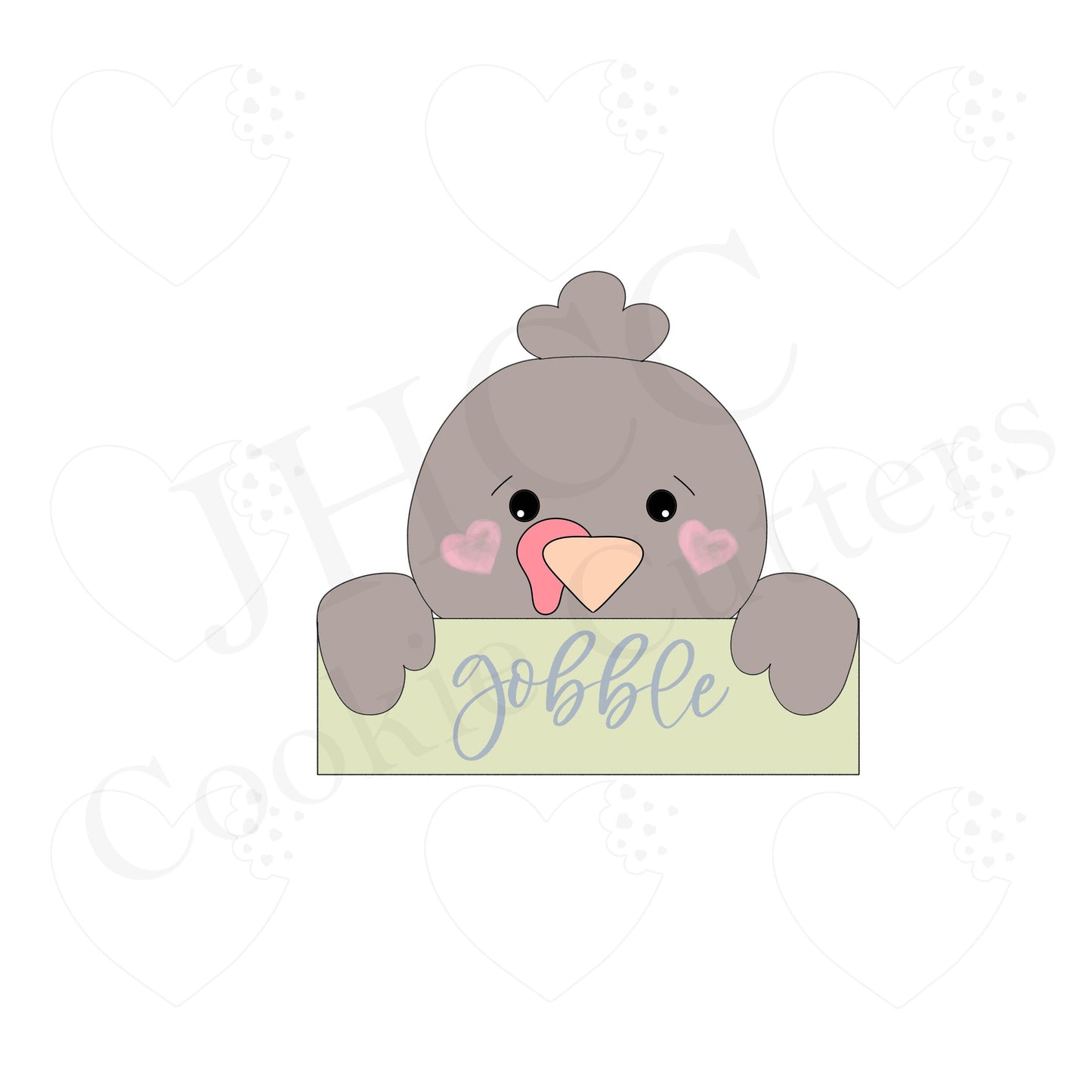 Boy Turkey Plaque - Cookie Cutter