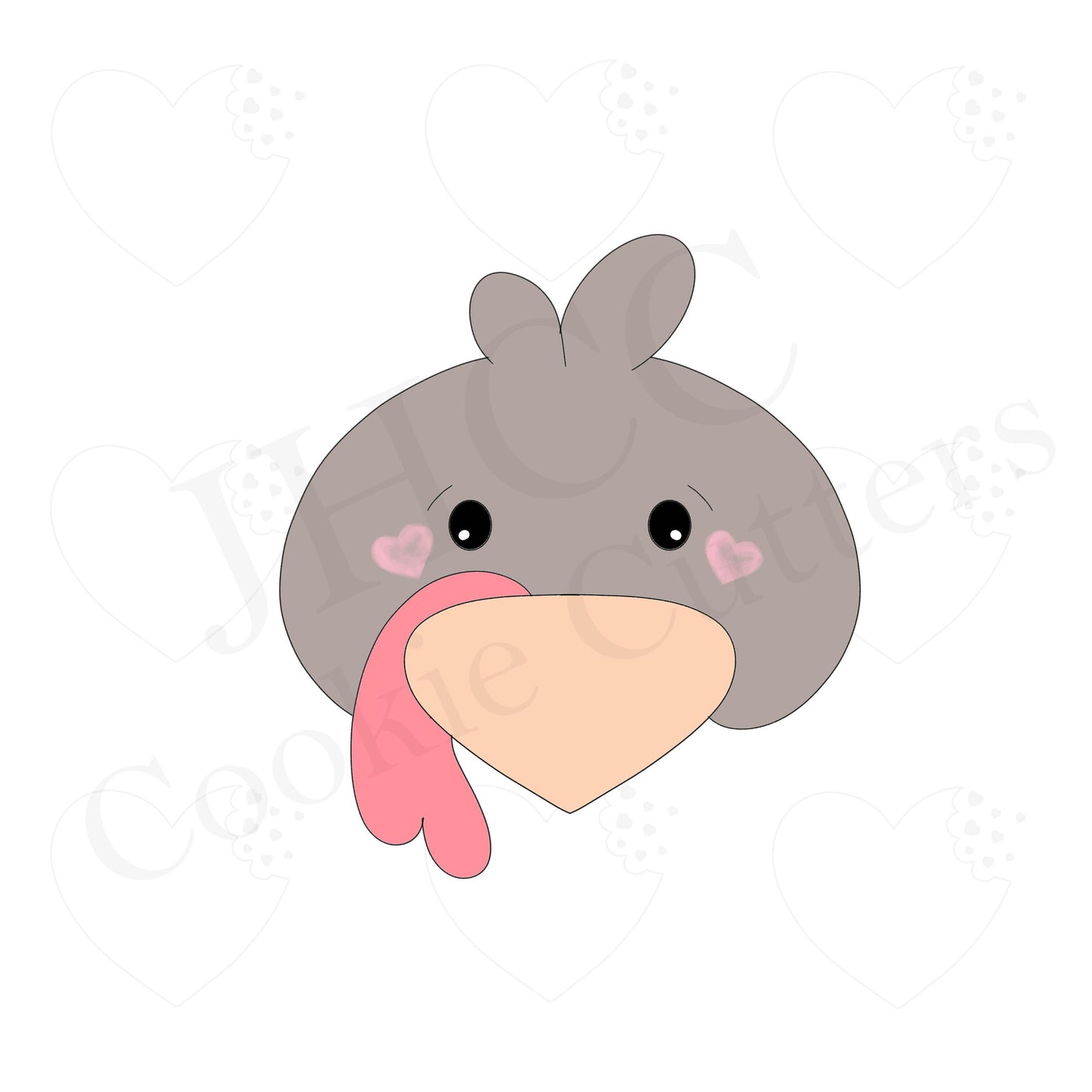 Boy Turkey Face 2019 - Cookie Cutter