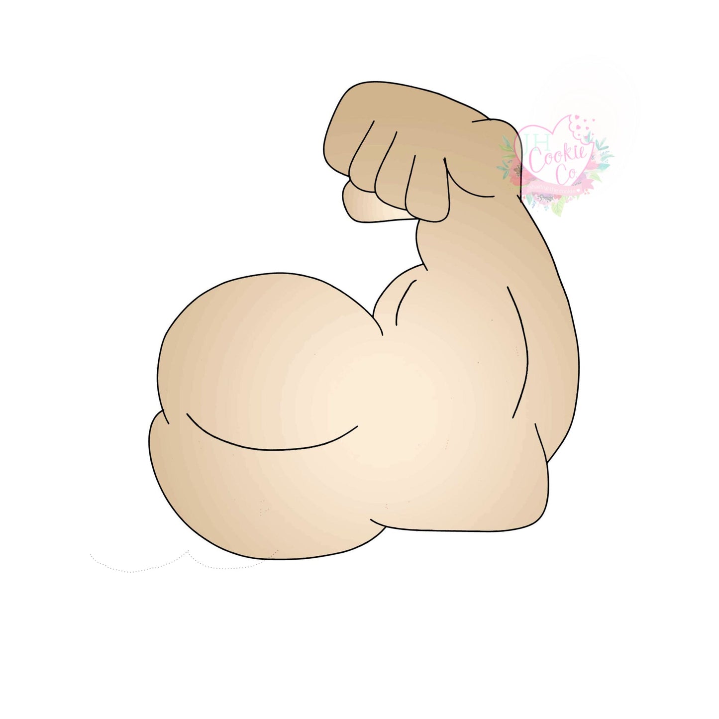 Flexed Arm cookie cutter