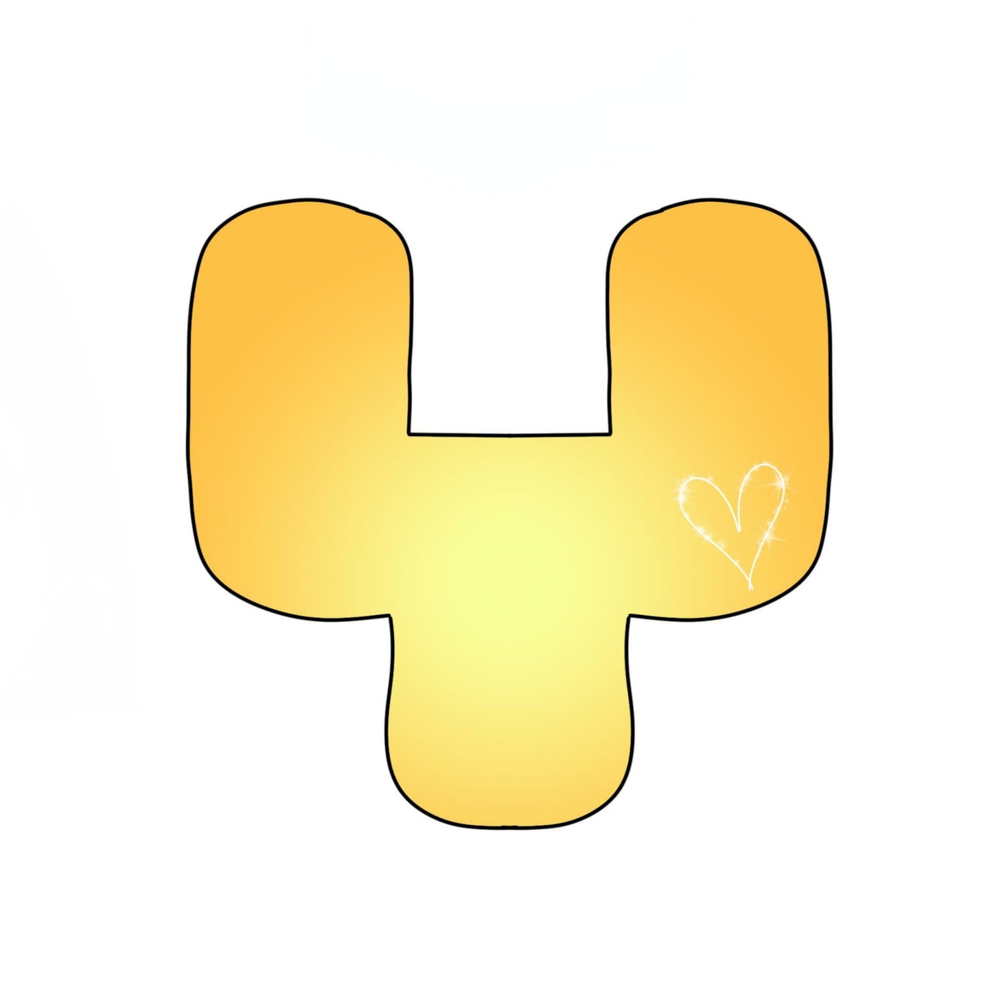 chubby goal post cookie cutter