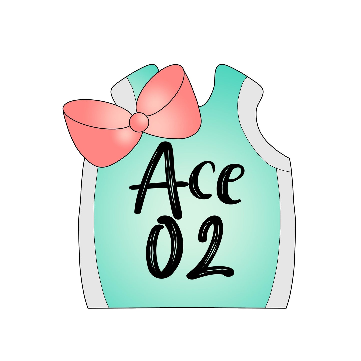 girly basketball jersey cookie cutter