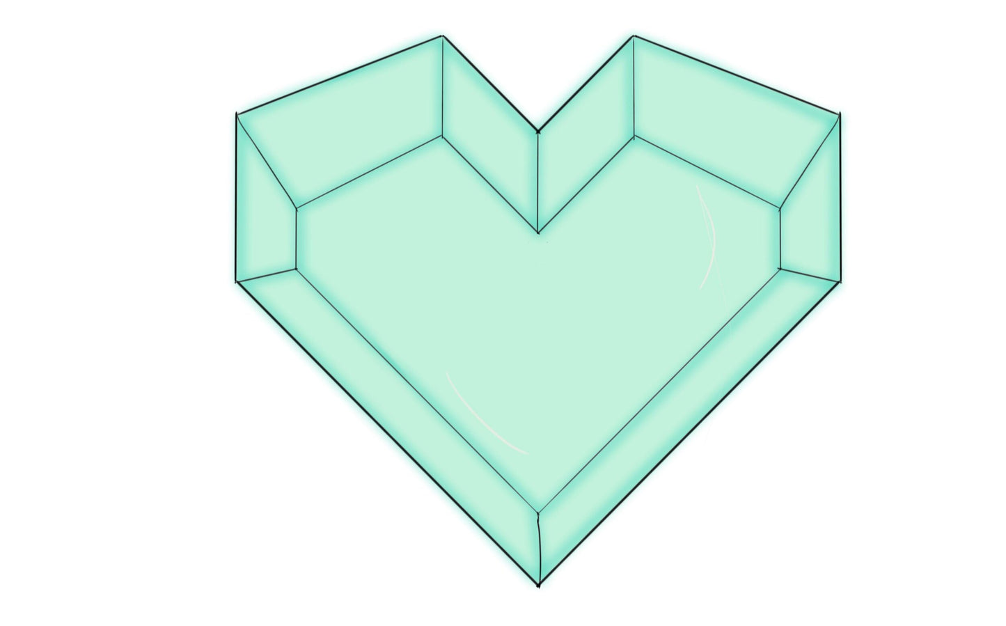 Heart Gem cookie cutter