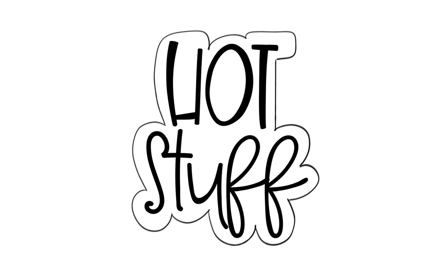 hot stuff plaque cookie cutter