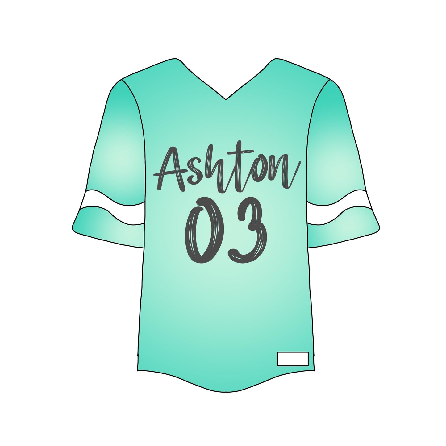 football jersery cookie cutter