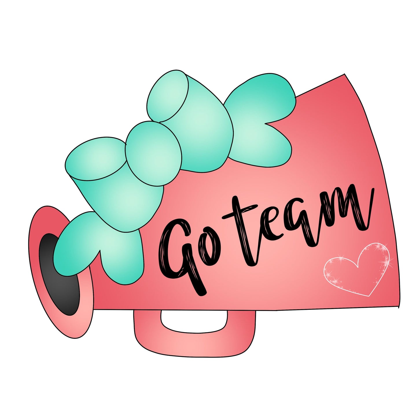 Girly Megaphone cookie cutter