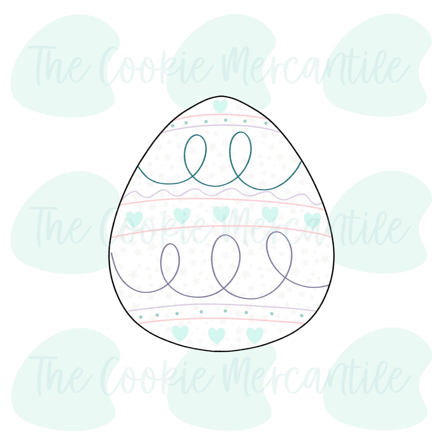 Egg (12 Piece Religious Easter) - Cookie Cutter