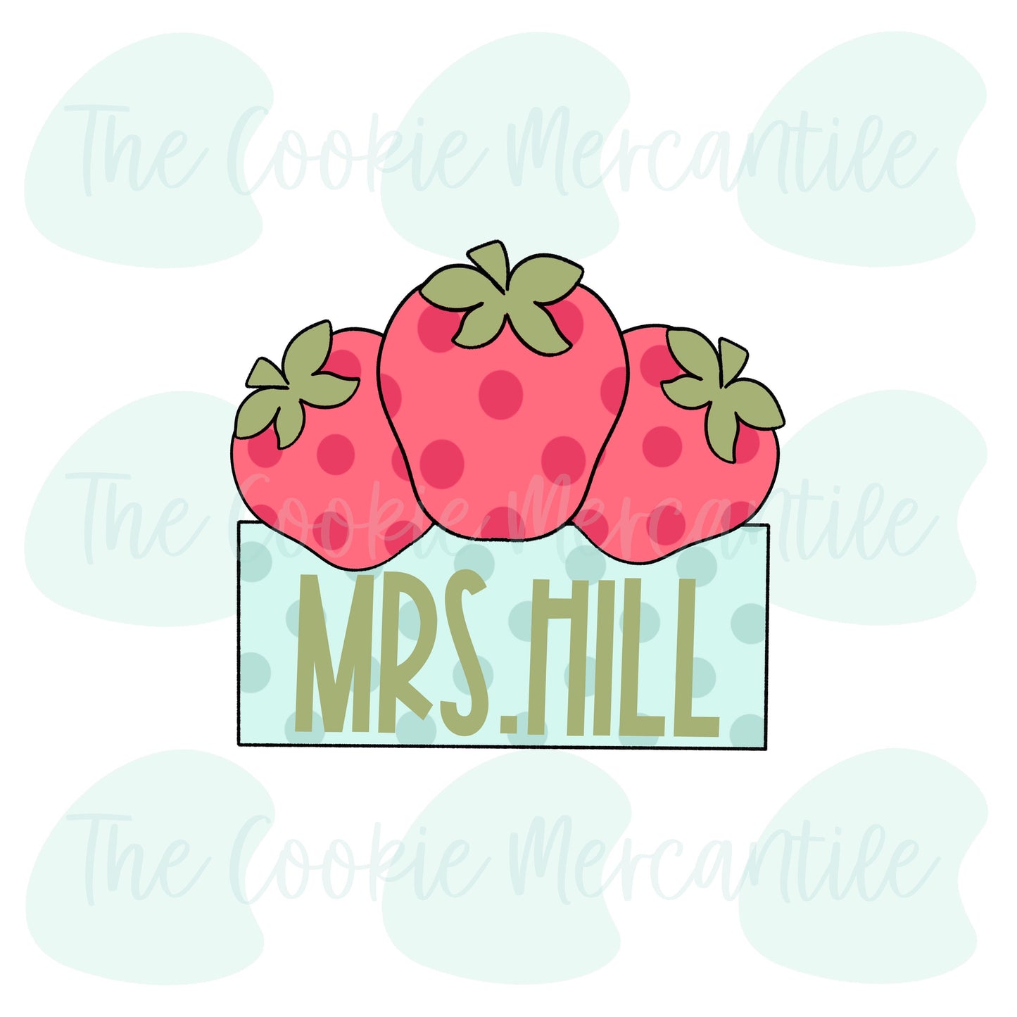 Strawberry Plaque 2023 - Cookie Cutter