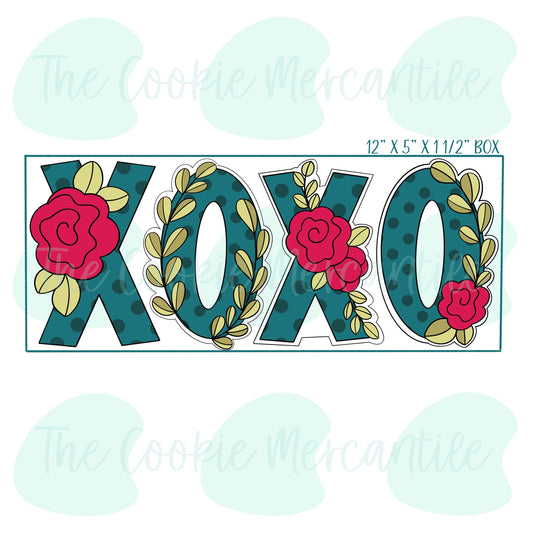 XOXO Floral Sticks [surprise box 2021] - Cookie Cutter