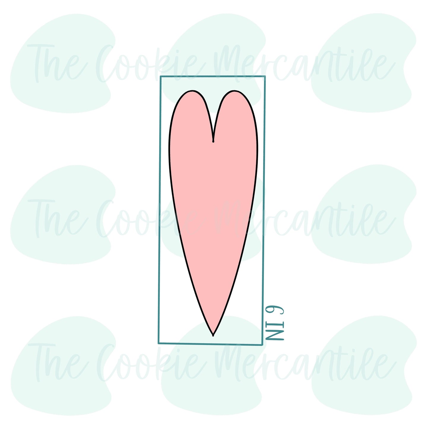 Skinny Heart Stick - Cookie Cutter