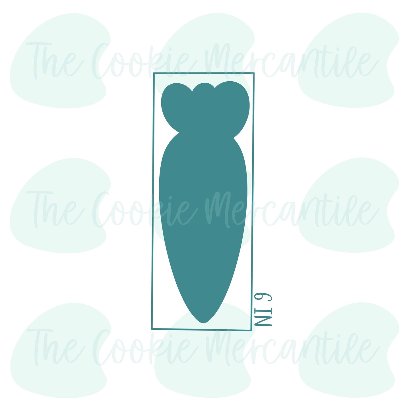 Skinny Carrot Plaque Stick - Cookie Cutter