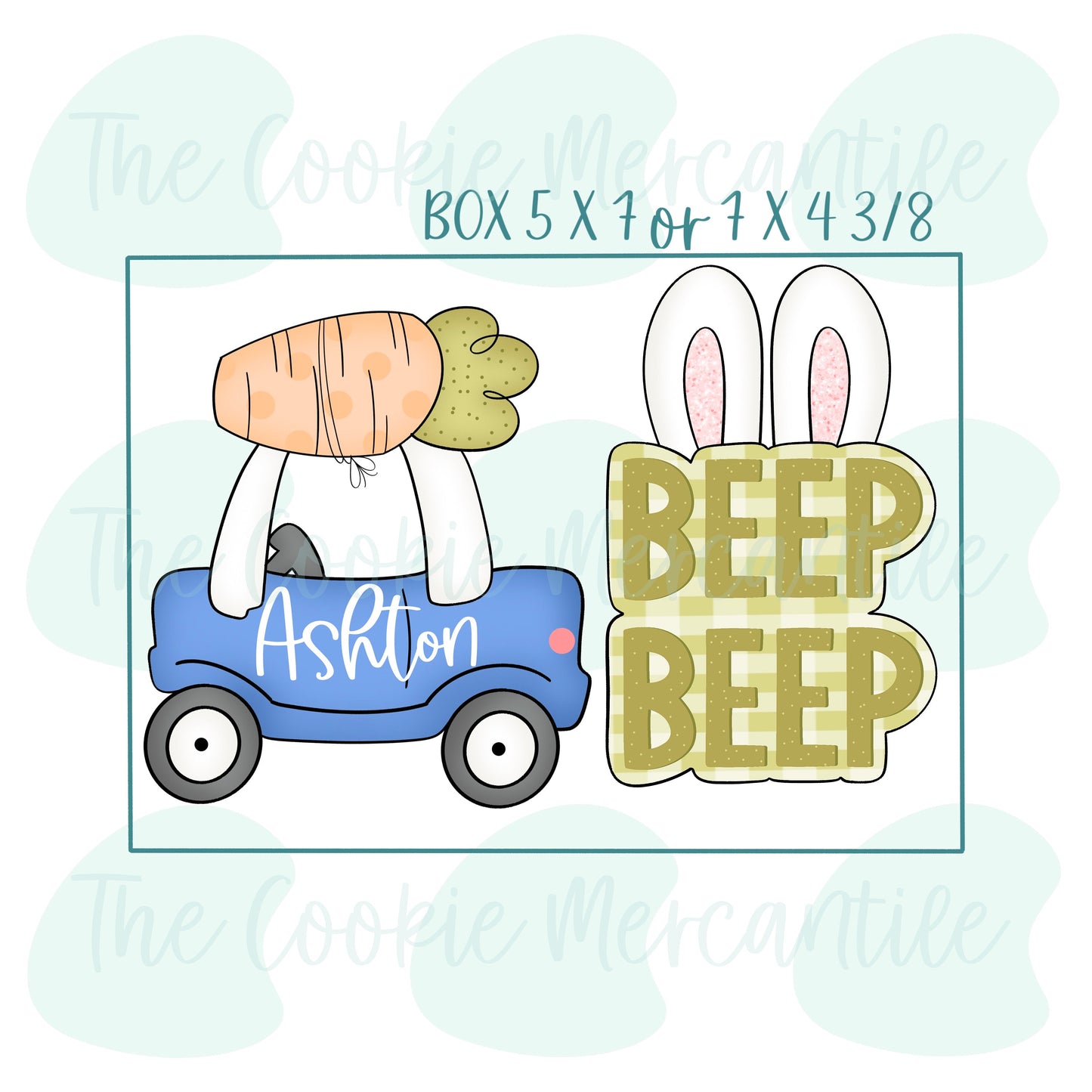 Little Truck Easter 2 Piece Set - Cookie Cutter