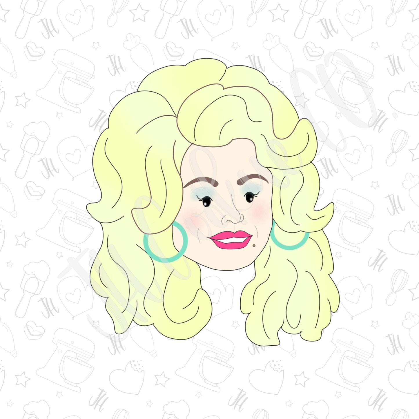 Dolly Parton cookie cutter