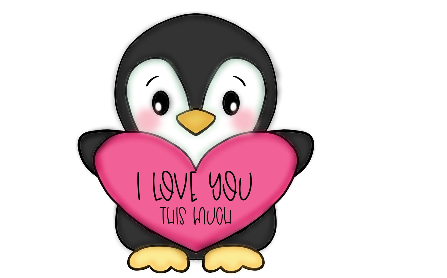 valentine penguin cookie cutter