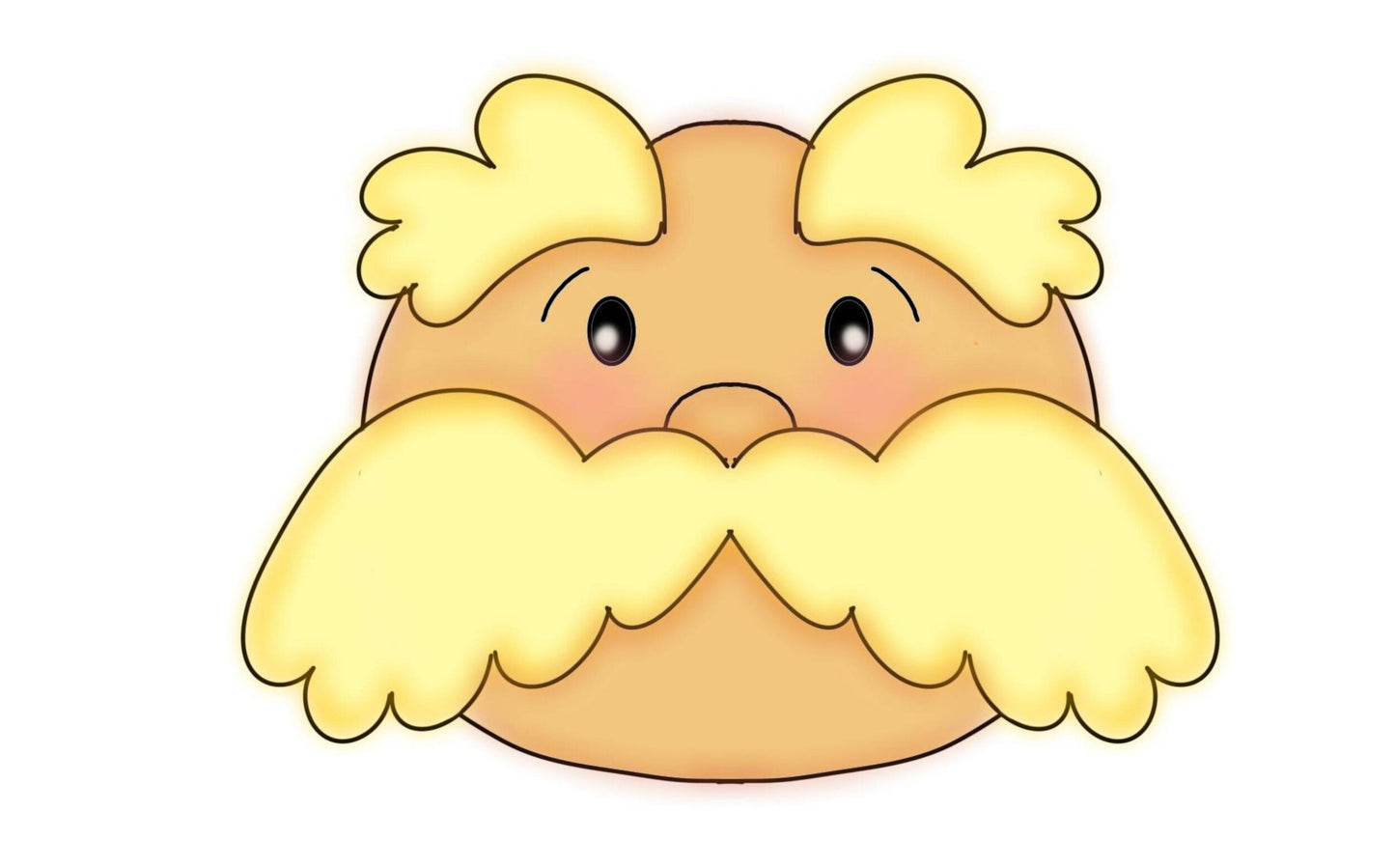 Lorax Head cookie cutter