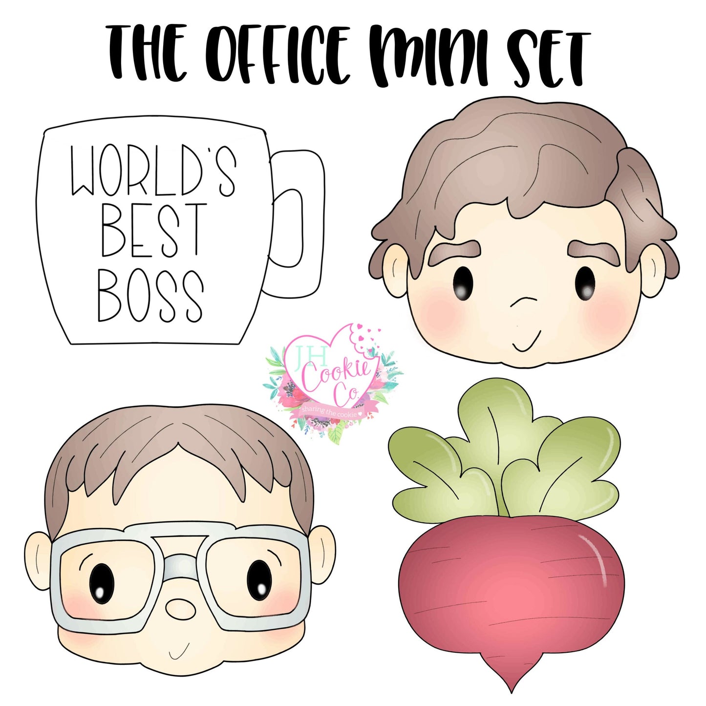 The Office Mini Cookie Cutter Set