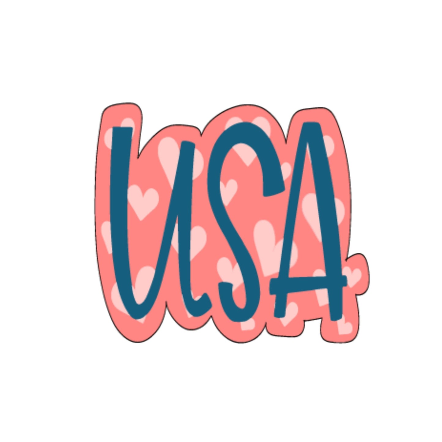 USA Plaque cookie cutter