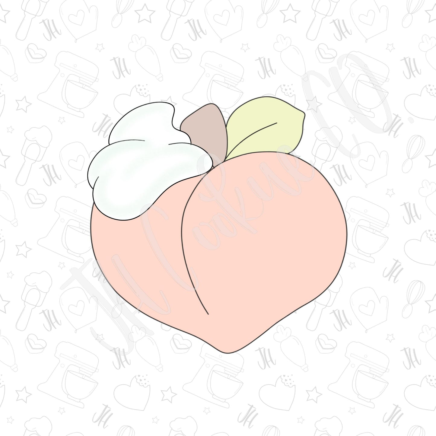 Peaches n Cream cookie cutter