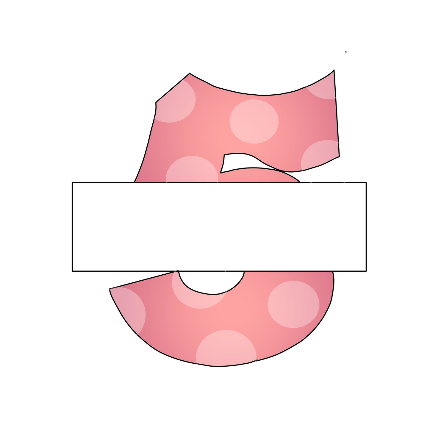 Number Five Banner cookie cutter