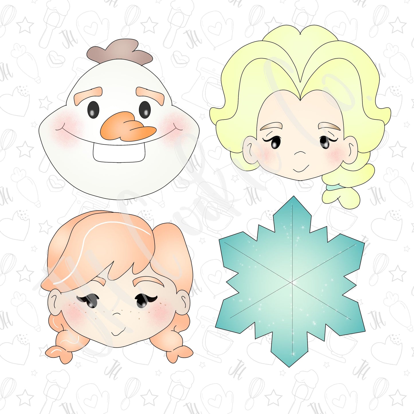 Frozen Mini Cookie Cutter Set