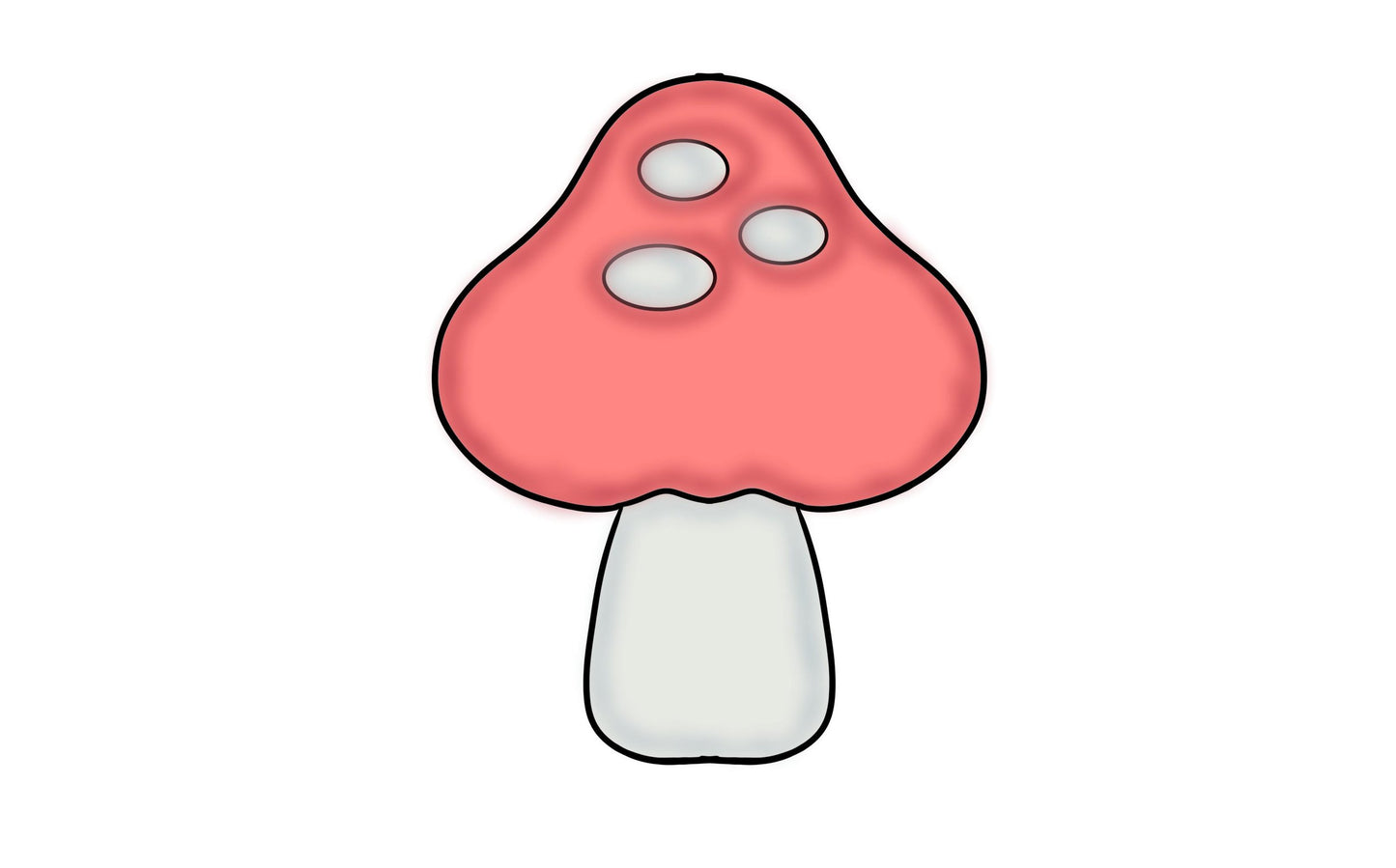 woodland mushroom cookie cutter