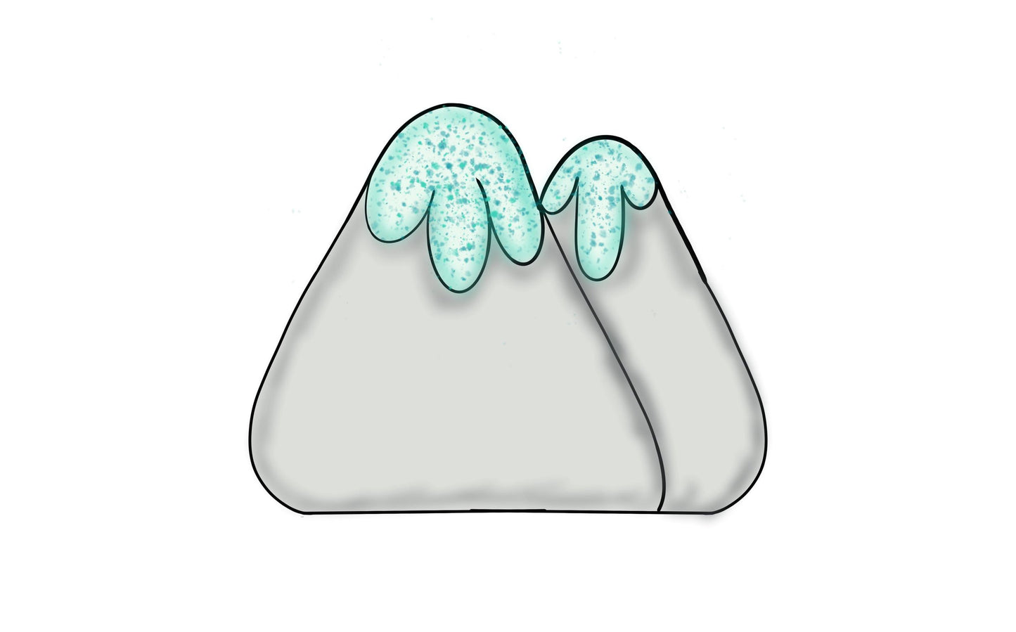 mountains cookie cutter