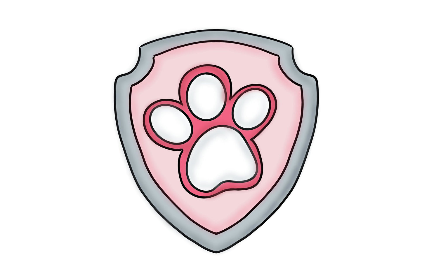 paw shield cookie cutter