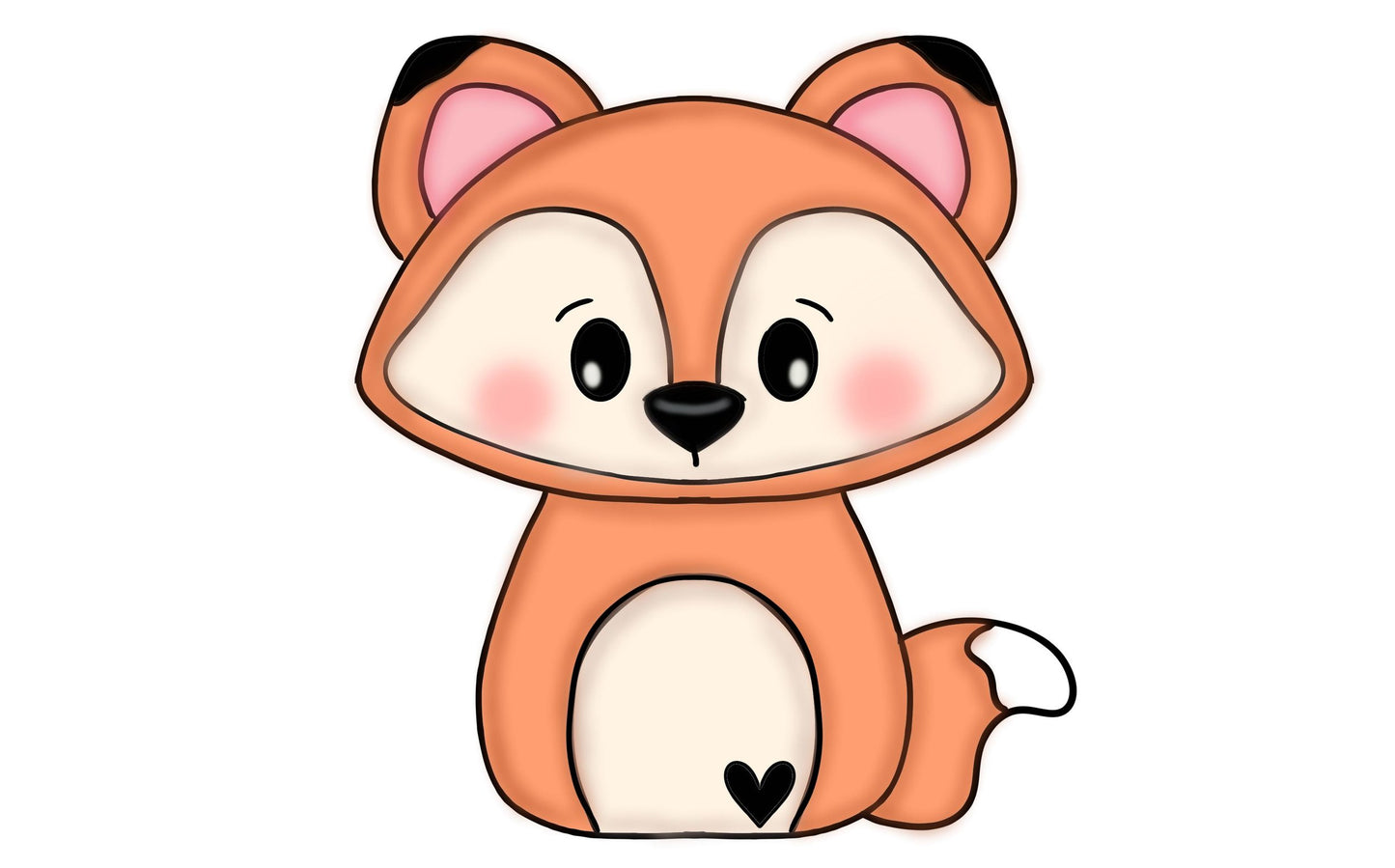 Piper fox cookie cutter