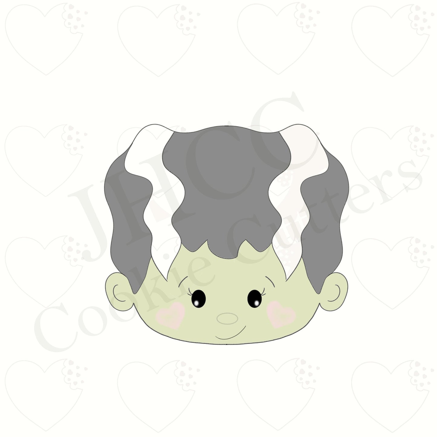 Frankenstein's Bride Face - Cookie Cutter