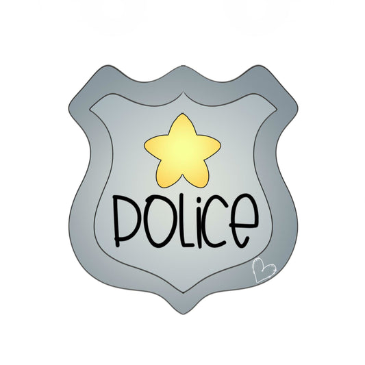 police badge cookie cutter