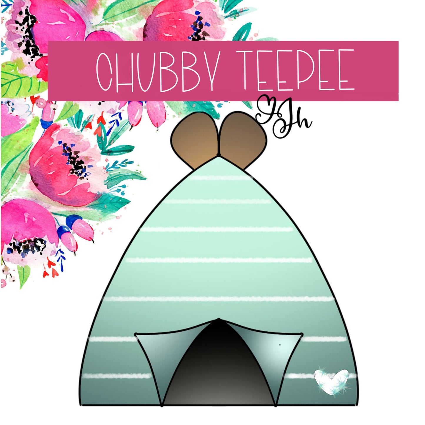 chubby tee pee cookie cutter
