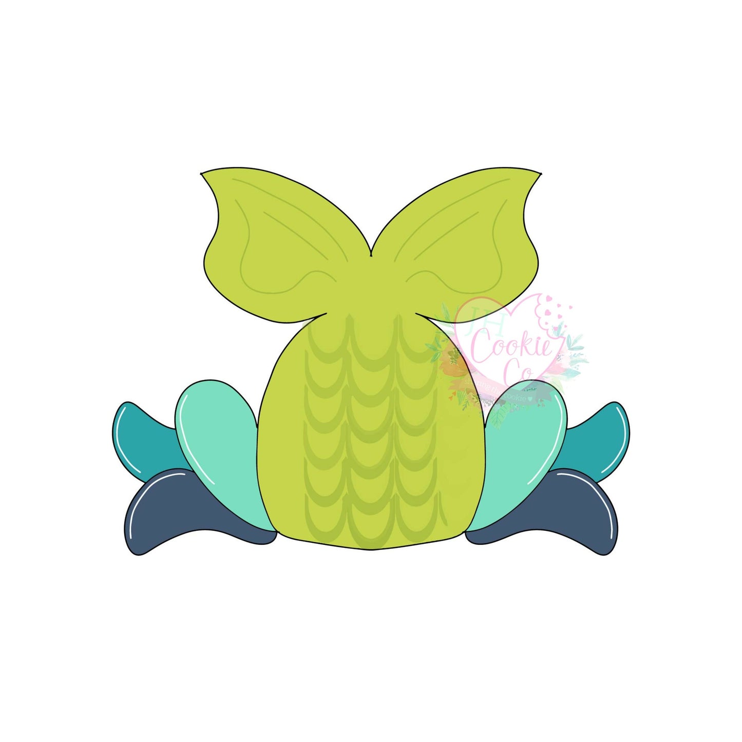 Splashing mermaid cookie cutter