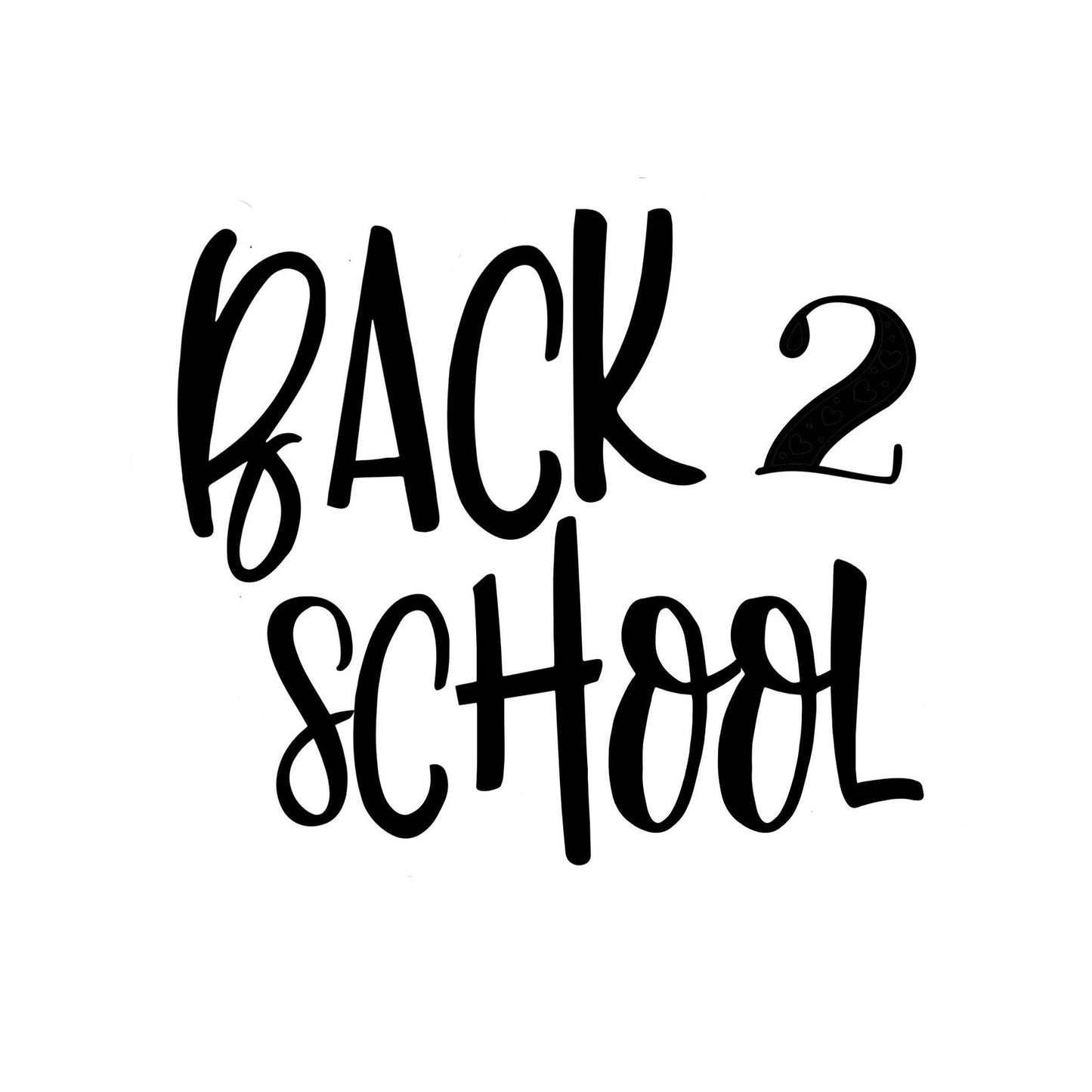 Back 2 school stencil