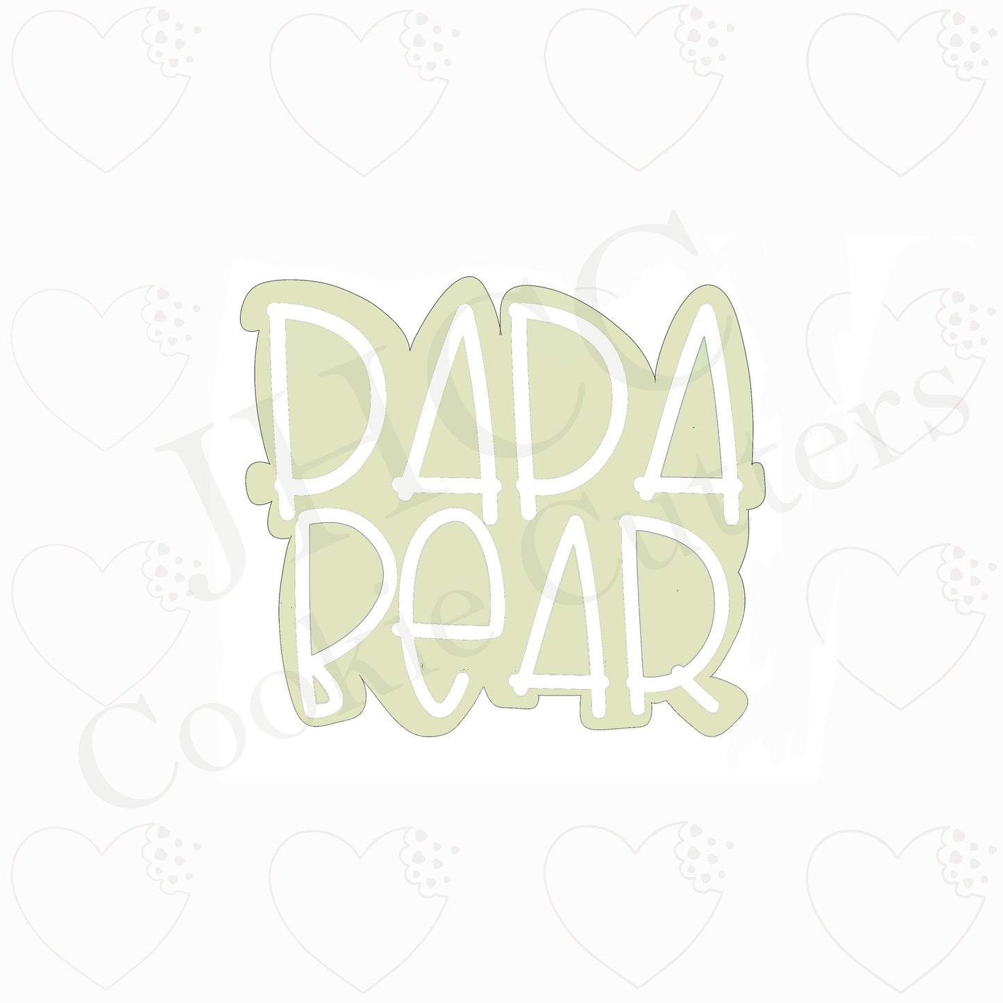 Papa Bear Plaque - Cookie Cutter