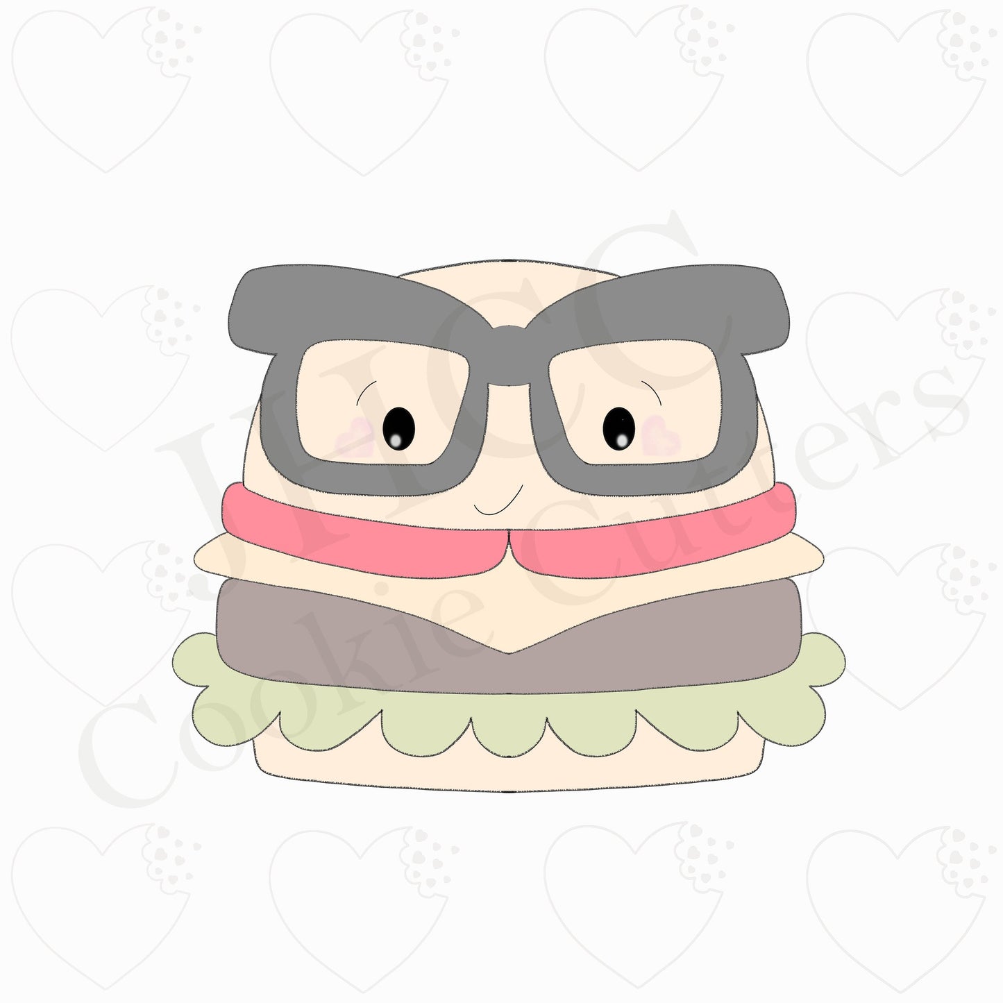 Nerdy Cheeseburger - Cookie Cutter
