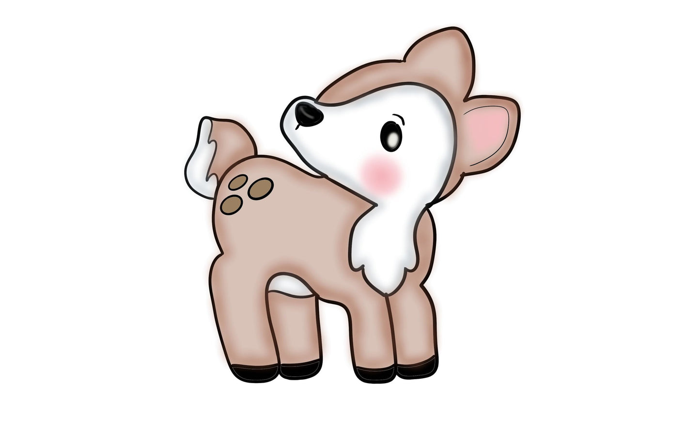 Looking Back Deer - Cookie Cutter