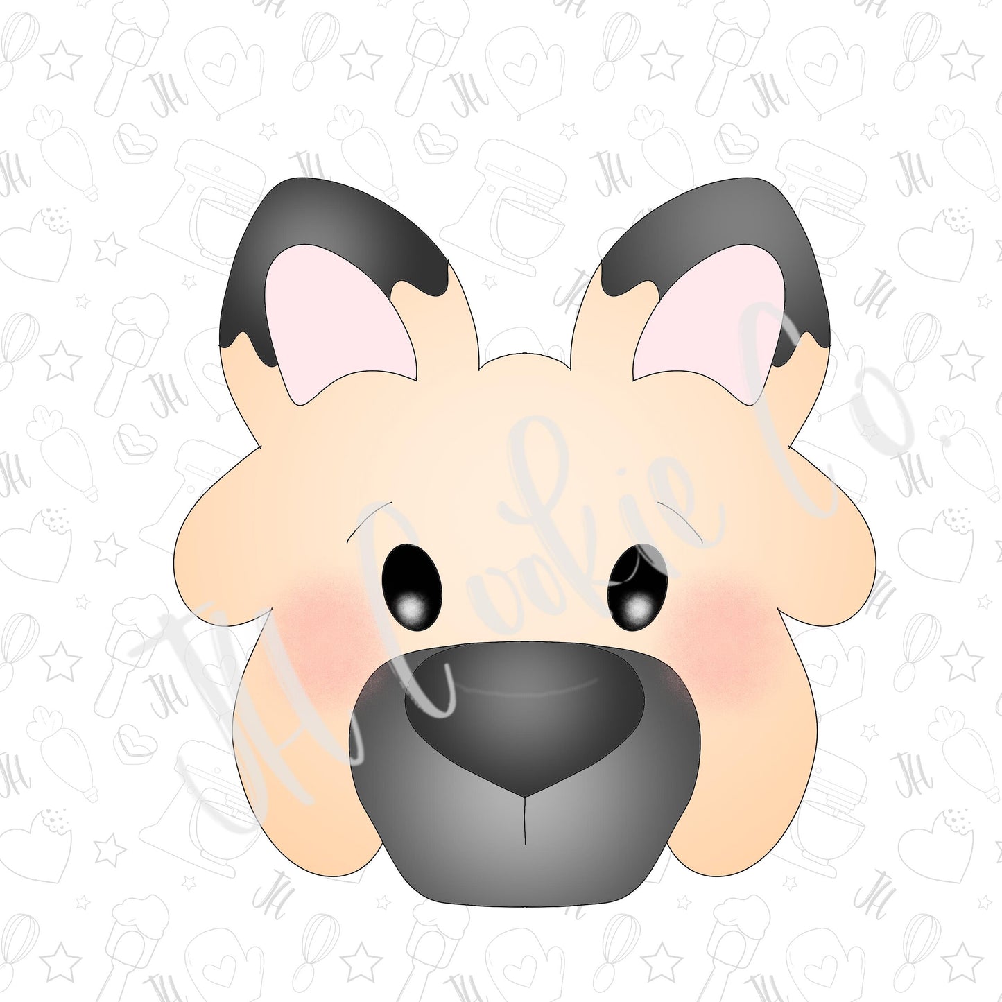 german shepherd k9 cookie cutter