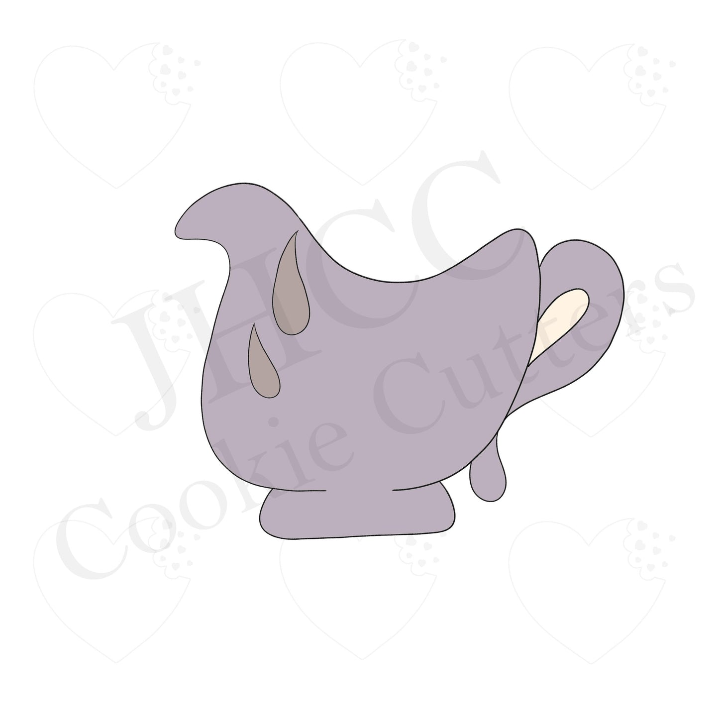 Chubby Gravy Boat cookie cutter