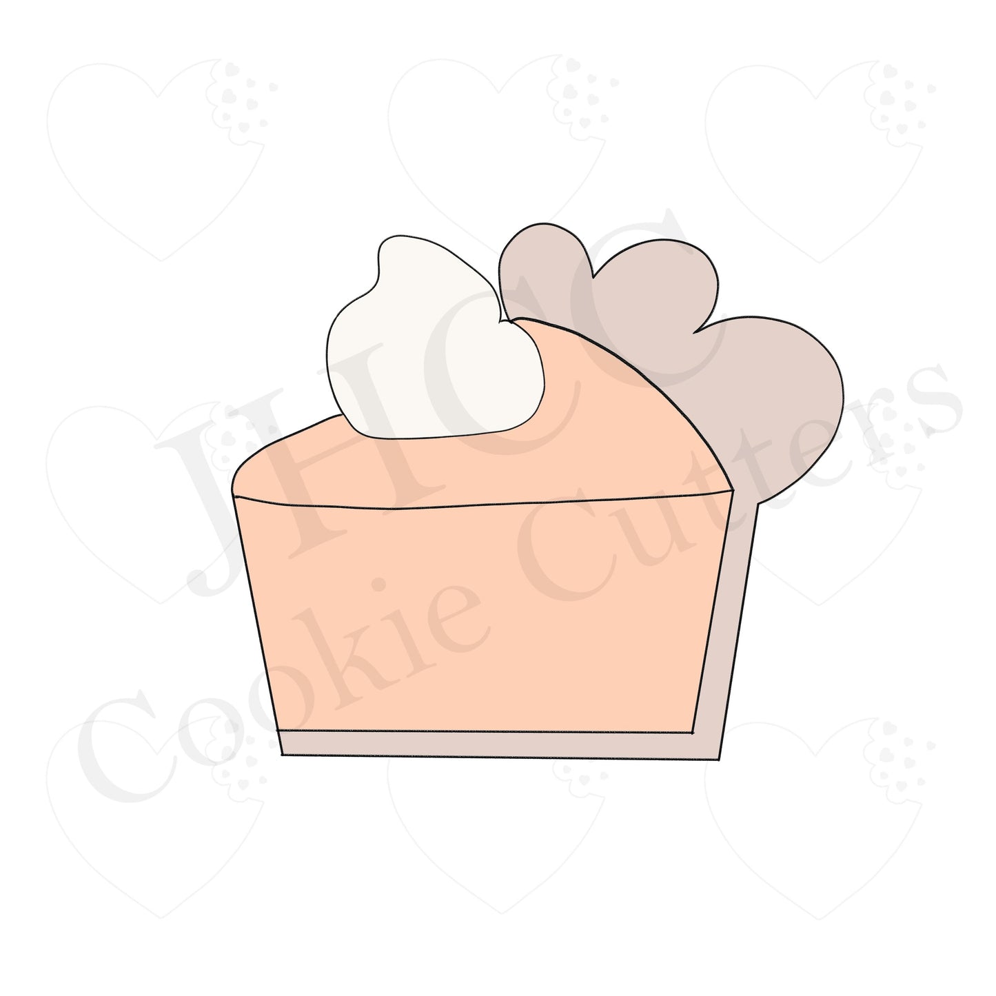 2019 Pumpkin Pie Plaque cookie cutter