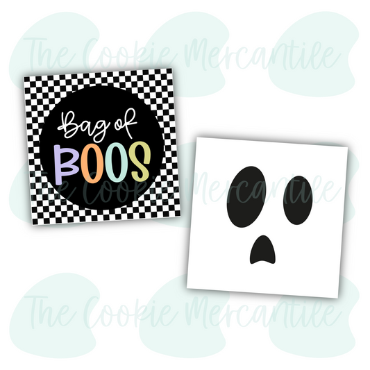 Bag of Boos Checkered- Tags