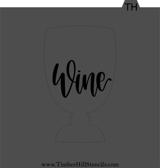 Wine- Stencil