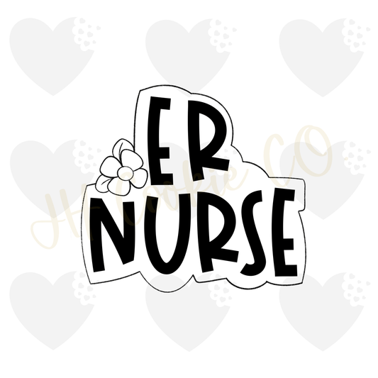 Floral ER Plaque (2022) - Cookie Cutter