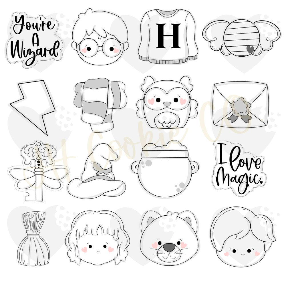 You're A Wizard Set - Cookie Cutters